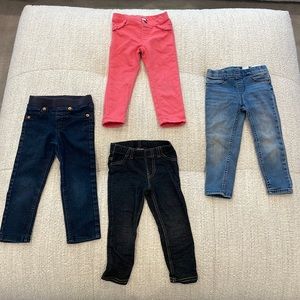 2 year old jean bundle! H & M, Carter, Cherokee.